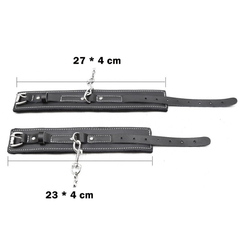 5pcs Real Leather Bondage Kit