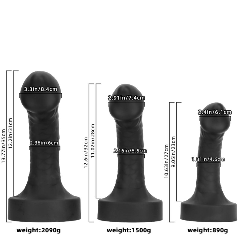 Mushroom Dildo with Suction Base - M
