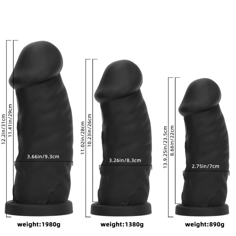 Realistic Dildo with Suction Base -S