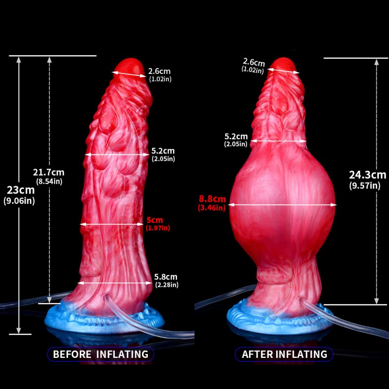 Squirting Inflatable Fantasy Dildo - Kirin