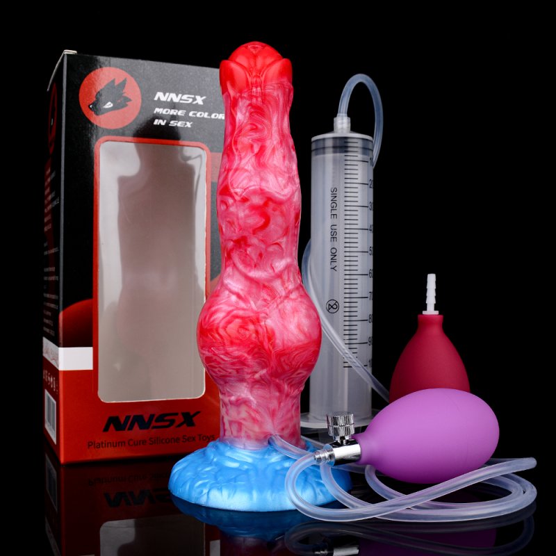 Squirting Inflatable Fantasy Dildo - Wolf