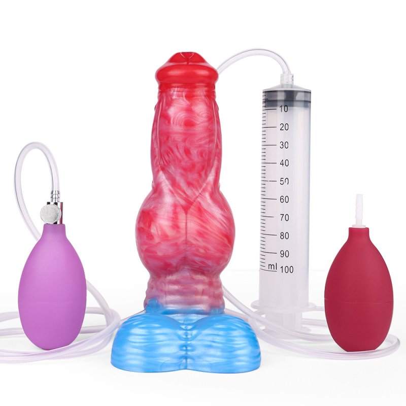 Squirting Inflatable Fantasy Dildo - Wild Wolf