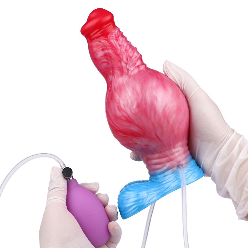 Squirting Inflatable Fantasy Dildo - Wild Wolf