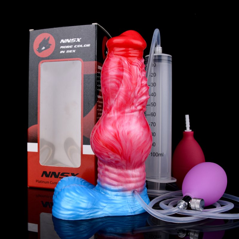 Squirting Inflatable Fantasy Dildo - Wild Wolf