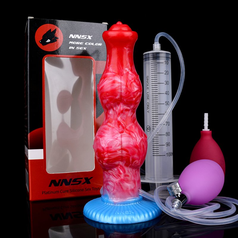 Squirting Inflatable Fantasy Dildo - Knot