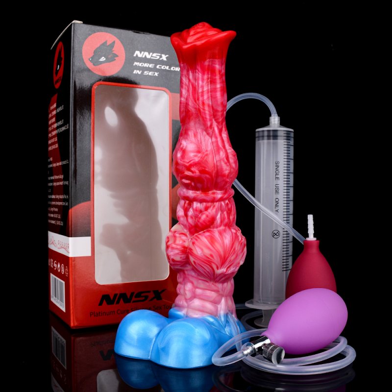 Squirting Inflatable Fantasy Dildo - Horse Dick