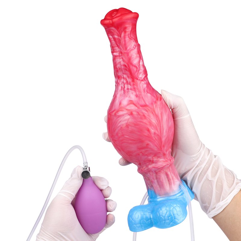 Squirting Inflatable Fantasy Dildo - Alien