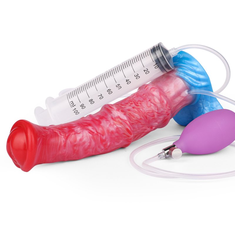 Squirting Inflatable Fantasy Dildo - Alien