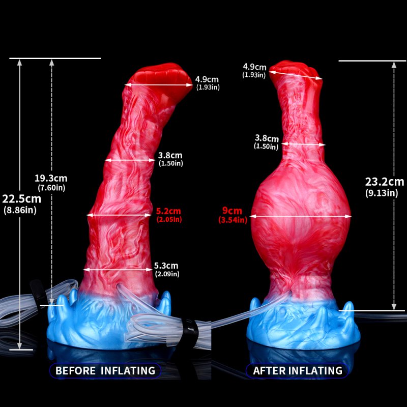 Squirting Inflatable Fantasy Dildo - Pony