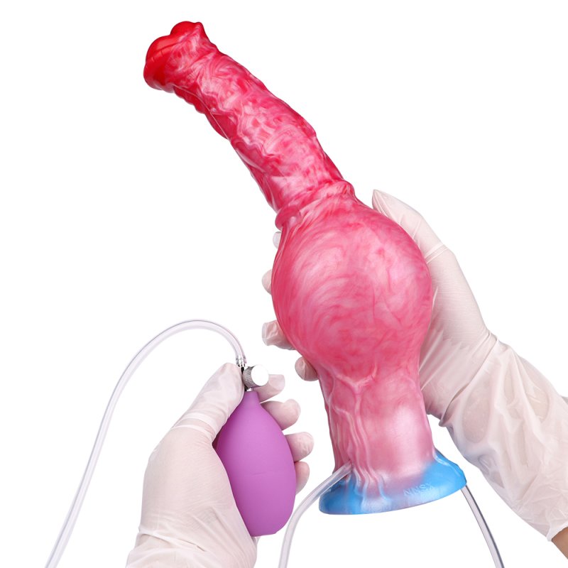 Squirting Inflatable Fantasy Dildo - Big Horse