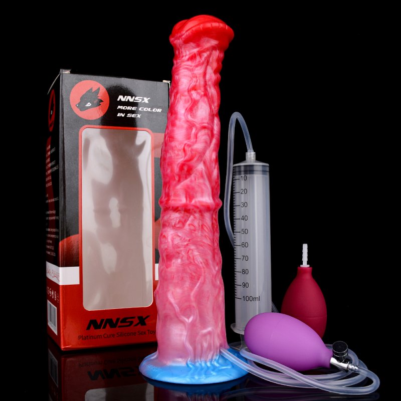 Squirting Inflatable Fantasy Dildo - Big Horse