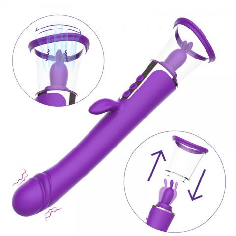 Esther Double Head Suction Dildo
