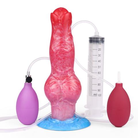 Squirting Inflatable Fantasy Dildo - Wolf