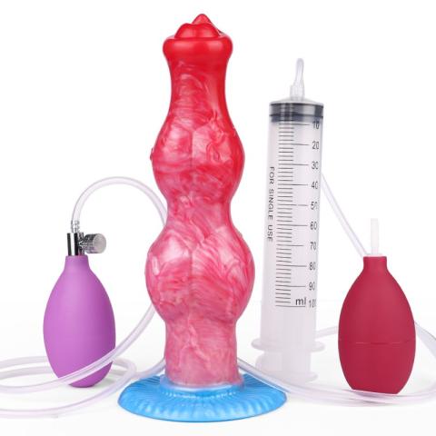 Squirting Inflatable Fantasy Dildo - Knot