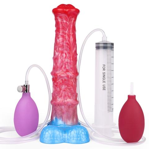 Squirting Inflatable Fantasy Dildo - Alien