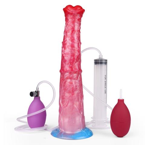 Squirting Inflatable Fantasy Dildo - Big Horse